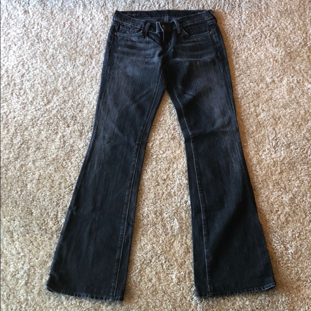 Citizens of Humanity Kelly Low Rise Bootcut Jeans Black Size 26 Y2K